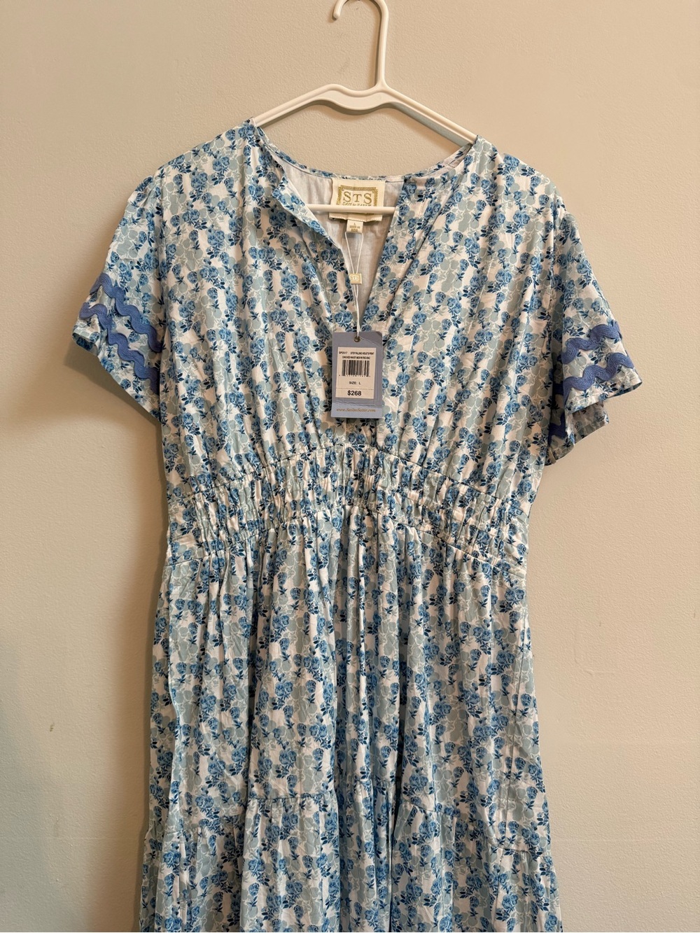 Sail to Sable Blue and White Maxi Dress